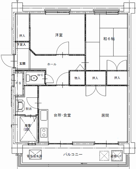 Ｎ今（公営）間取